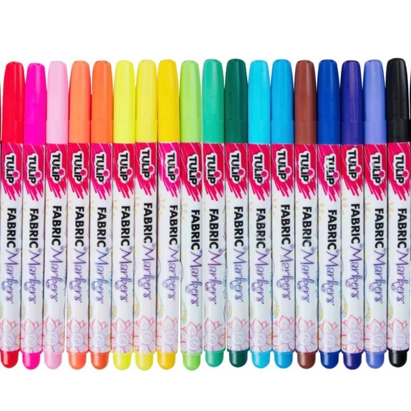 TULIP 20 pcs fine tip permanent fabric markers - Picture 8 of 13